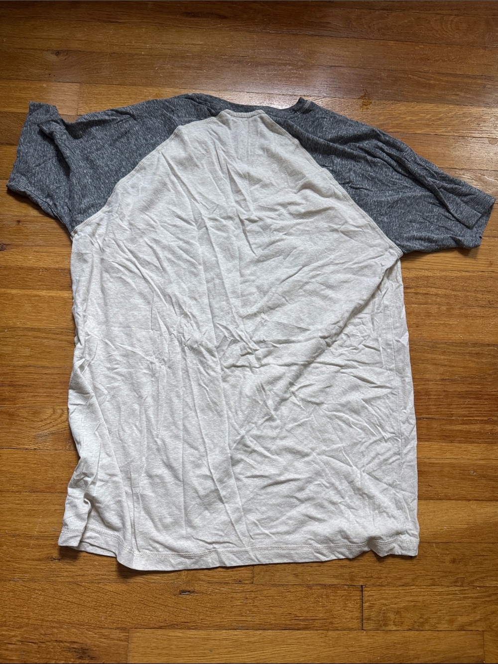 Mickey Raglan Tee - White & Gray - Picture 2 of 2